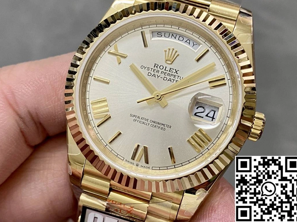 Day Tungsten M228238-0042 Dial Date Rolex v5 QF Steel Factory White 0126